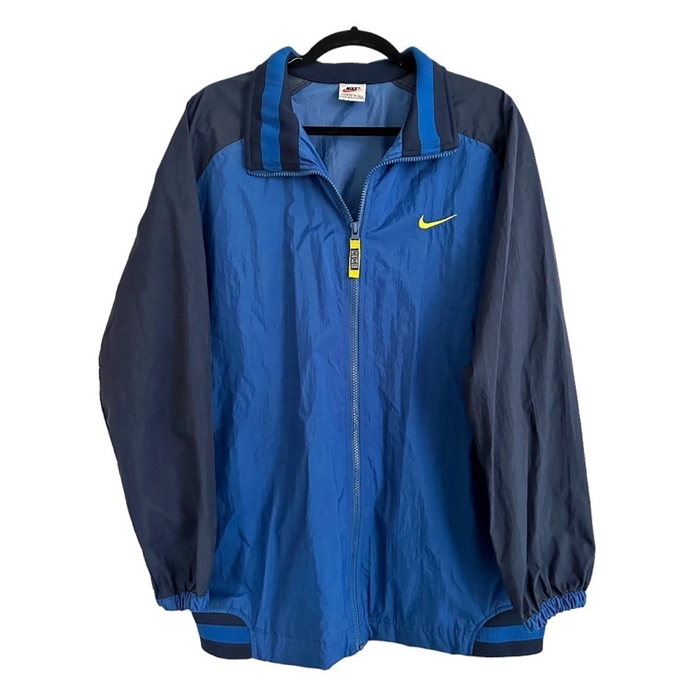 VINTAGE Mens Y2K 90s Nylon Windbreaker Jacket XL
